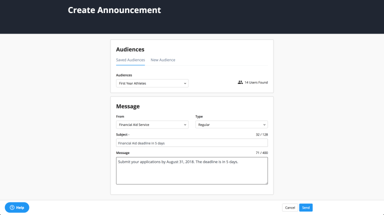 Campus Cloud Audiences