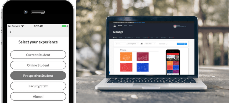 Tailoring the Campus Experience with Personas